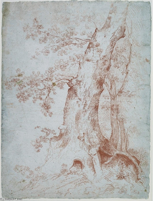 WikiOO.org - Encyclopedia of Fine Arts - Lukisan, Artwork Thomas Cole - Trees 10
