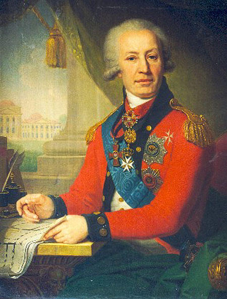 Wikioo.org - The Encyclopedia of Fine Arts - Painting, Artwork by Vladimir Lukich Borovikovsky - Portrait of baron A.I.Vassiliev