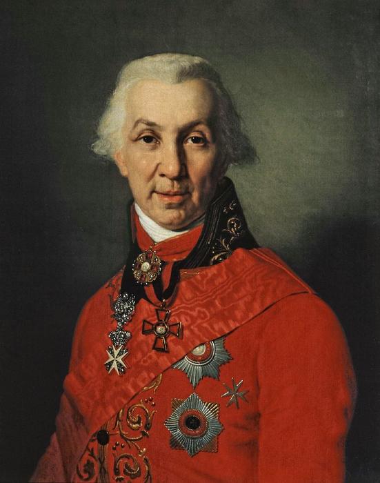 Wikioo.org - The Encyclopedia of Fine Arts - Painting, Artwork by Vladimir Lukich Borovikovsky - Portrait of G. R. Derzhavin