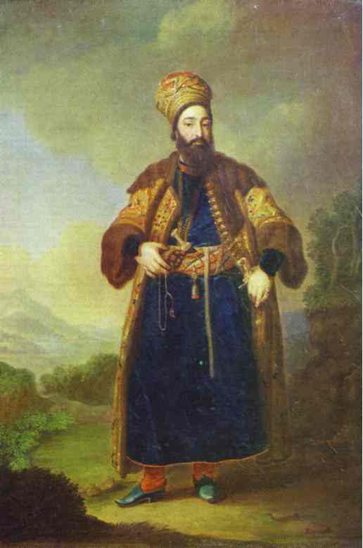 Wikioo.org - The Encyclopedia of Fine Arts - Painting, Artwork by Vladimir Lukich Borovikovsky - Portrait of Murtaza-Kuli-Khan