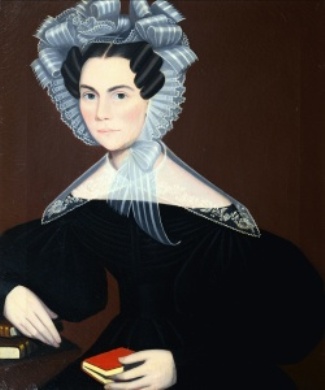 Wikioo.org - The Encyclopedia of Fine Arts - Painting, Artwork by Ammi Phillips - Portrait of a Woman