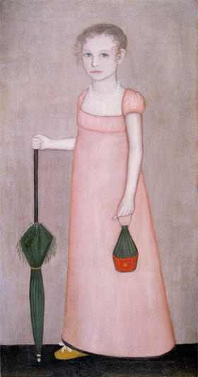 Wikioo.org - สารานุกรมวิจิตรศิลป์ - จิตรกรรม Ammi Phillips - Portrait of Harriet Campbell