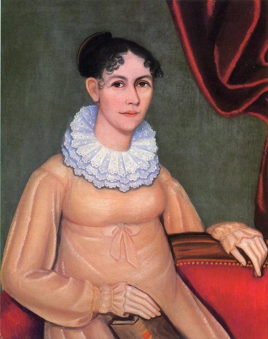 WikiOO.org - Encyclopedia of Fine Arts - Lukisan, Artwork Ammi Phillips - Portrait of Sally Morgan Walbridge