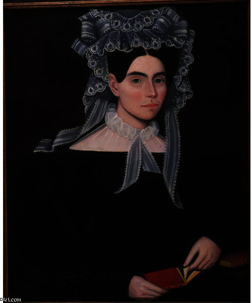 WikiOO.org - Encyclopedia of Fine Arts - Maľba, Artwork Ammi Phillips - Wife of the Journalist