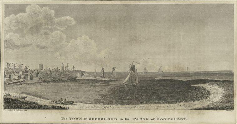 Wikioo.org - The Encyclopedia of Fine Arts - Painting, Artwork by Benjamin Tanner - The Town of Sherburne in the Island of Nantucket 1