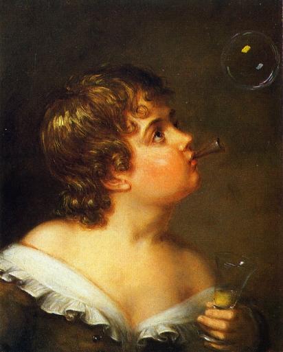 Wikioo.org - The Encyclopedia of Fine Arts - Painting, Artwork by Charles Bird King - Blowing Bubbles
