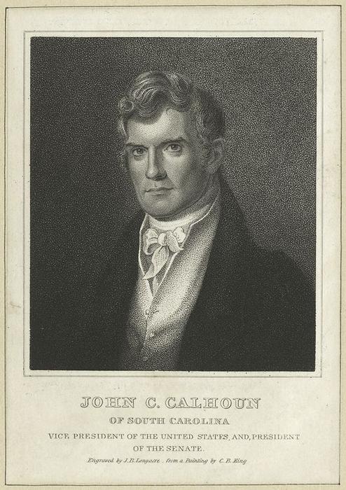 Wikioo.org - สารานุกรมวิจิตรศิลป์ - จิตรกรรม Charles Bird King - John C. Calhoun of South Carolina, Vice President of the United States, and President of the Senate