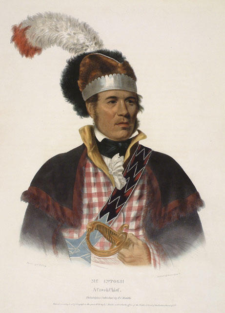 Wikioo.org - สารานุกรมวิจิตรศิลป์ - จิตรกรรม Charles Bird King - McIntosh, A Creek Chief