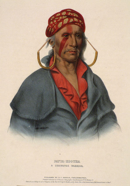 WikiOO.org - Encyclopedia of Fine Arts - Festés, Grafika Charles Bird King - Payta-Kootha, A Shawanoe Warrior