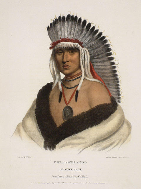 WikiOO.org - Encyclopedia of Fine Arts - Malba, Artwork Charles Bird King - Petalesharoo, A Pawnee Brave