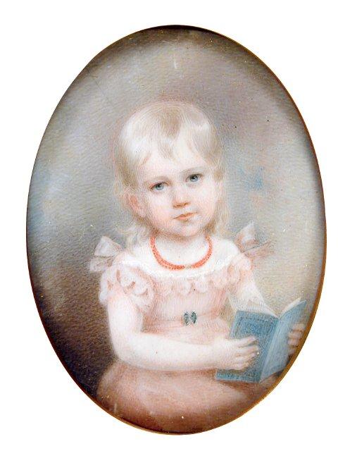 WikiOO.org - Encyclopedia of Fine Arts - Målning, konstverk Charles Fraser - Daughter of Joseph Bennett
