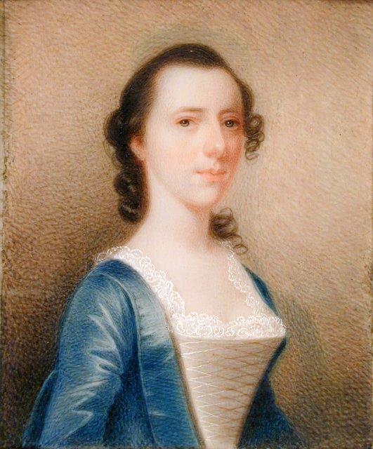 Wikioo.org - The Encyclopedia of Fine Arts - Painting, Artwork by Charles Fraser - Mrs. William Branford (Elizabeth Savage)