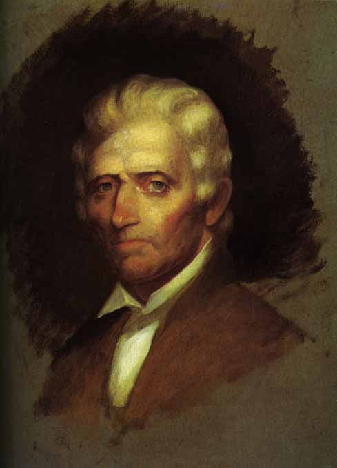 WikiOO.org - Encyclopedia of Fine Arts - Maleri, Artwork Chester Harding - Unfinished portrait of Daniel Boone