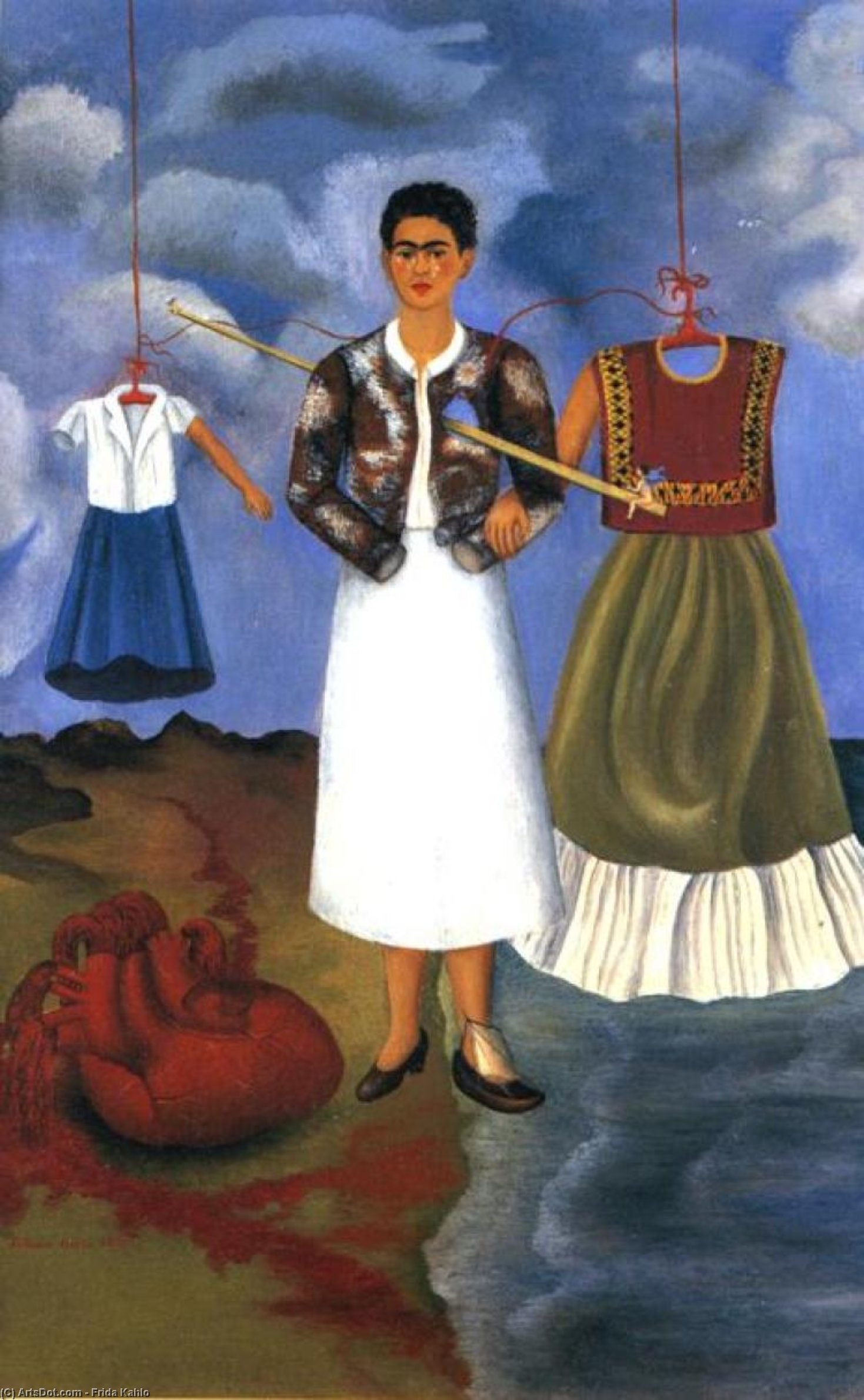 Wikioo.org - The Encyclopedia of Fine Arts - Painting, Artwork by Frida Kahlo - Memory