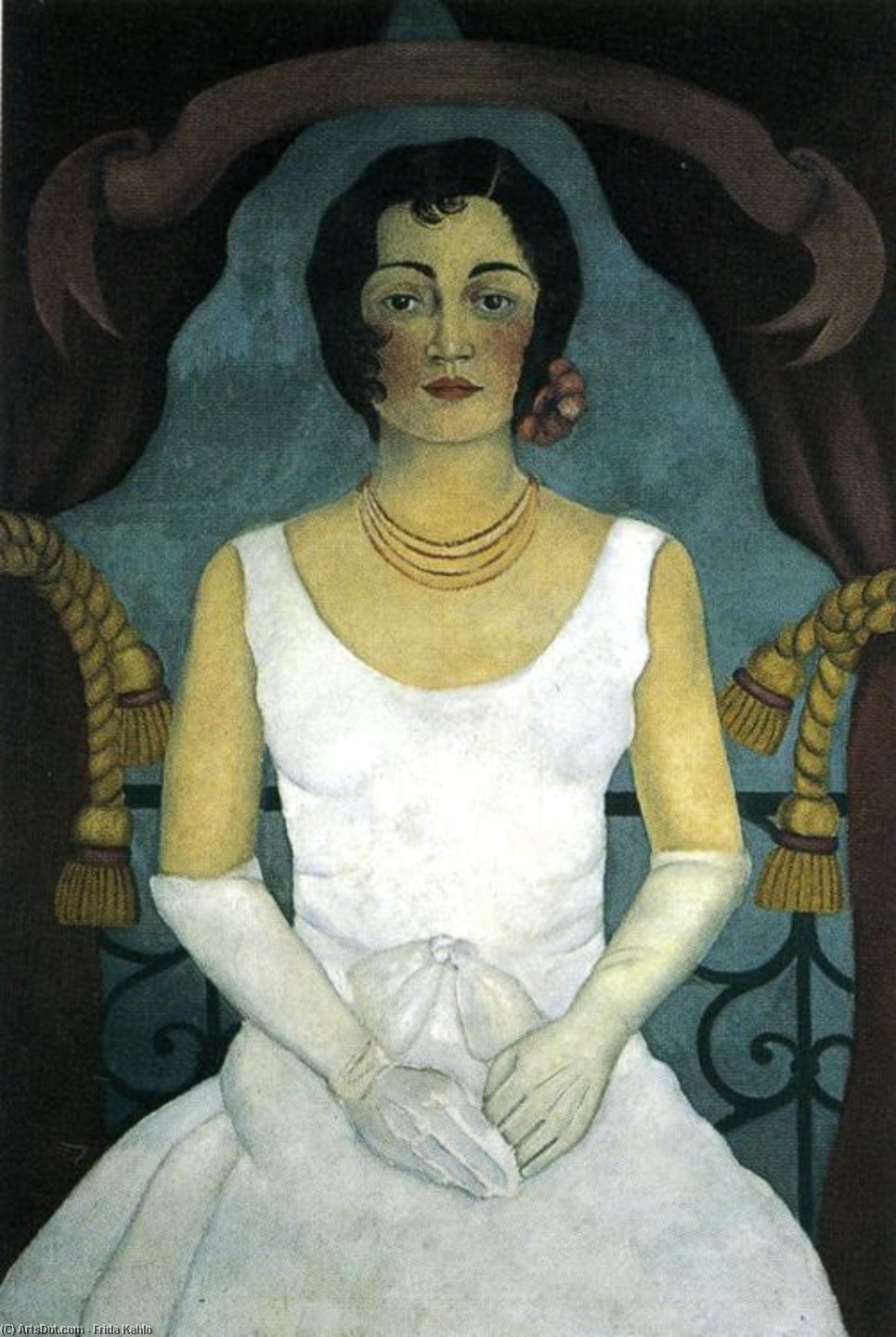 Wikioo.org - The Encyclopedia of Fine Arts - Painting, Artwork by Frida Kahlo - Portrait of Lupe Marin