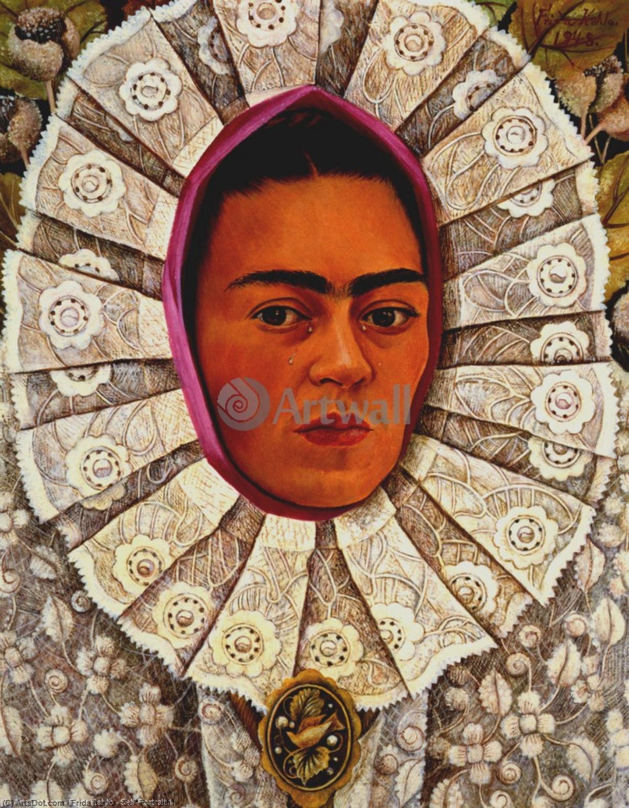 WikiOO.org - Enciklopedija dailės - Tapyba, meno kuriniai Frida Kahlo - Self-Portrait 1