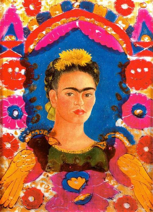 WikiOO.org - Enciclopédia das Belas Artes - Pintura, Arte por Frida Kahlo - Self-Portrait 2