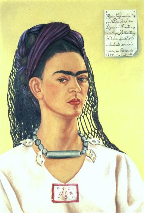 WikiOO.org - Энциклопедия изобразительного искусства - Живопись, Картины  Frida Kahlo - Автопортрет 5