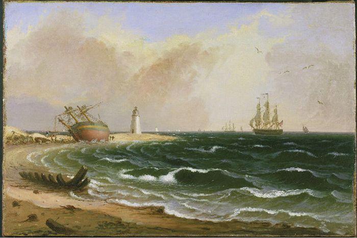 Wikioo.org – La Enciclopedia de las Bellas Artes - Pintura, Obras de arte de Jacob Eichholtz - Cabo Henlopen