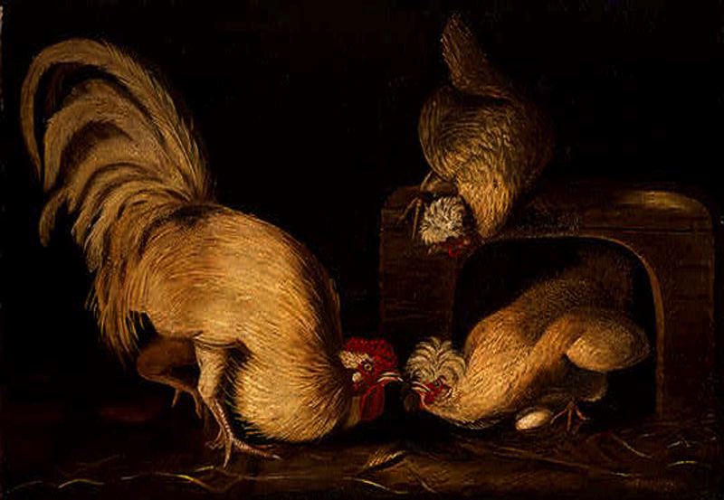 WikiOO.org - אנציקלופדיה לאמנויות יפות - ציור, יצירות אמנות John James Audubon - Farmyard Fowls