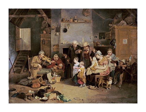 WikiOO.org - Güzel Sanatlar Ansiklopedisi - Resim, Resimler John Lewis Krimmel - Blind Fiddler