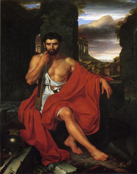 Wikioo.org - The Encyclopedia of Fine Arts - Painting, Artwork by John Vanderlyn - Caius Marius amid the Ruins of Carthage