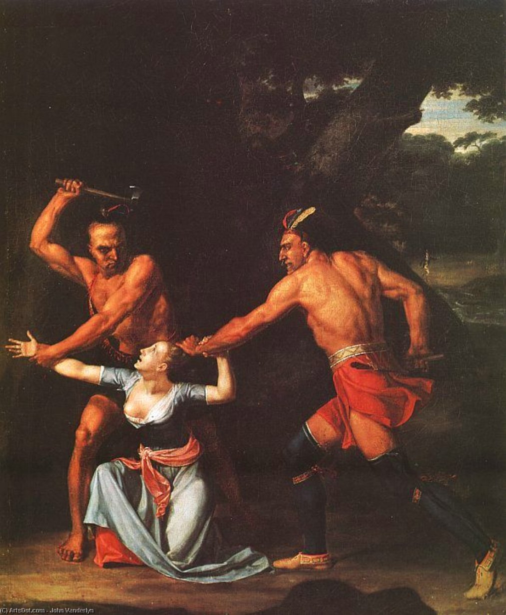 WikiOO.org - Enciklopedija dailės - Tapyba, meno kuriniai John Vanderlyn - The Death of Jane McCrea