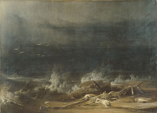 Wikioo.org - The Encyclopedia of Fine Arts - Painting, Artwork by Joshua Shaw - The Deluge towards Its Close