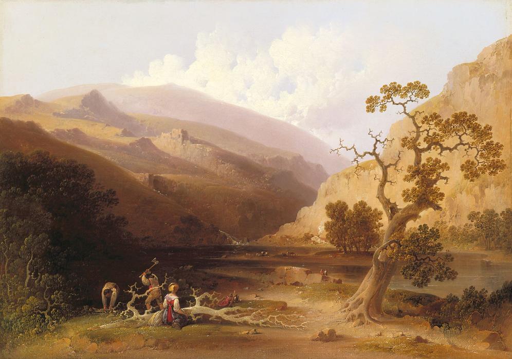 WikiOO.org - Encyclopedia of Fine Arts - Maľba, Artwork Joshua Shaw - The Pioneers