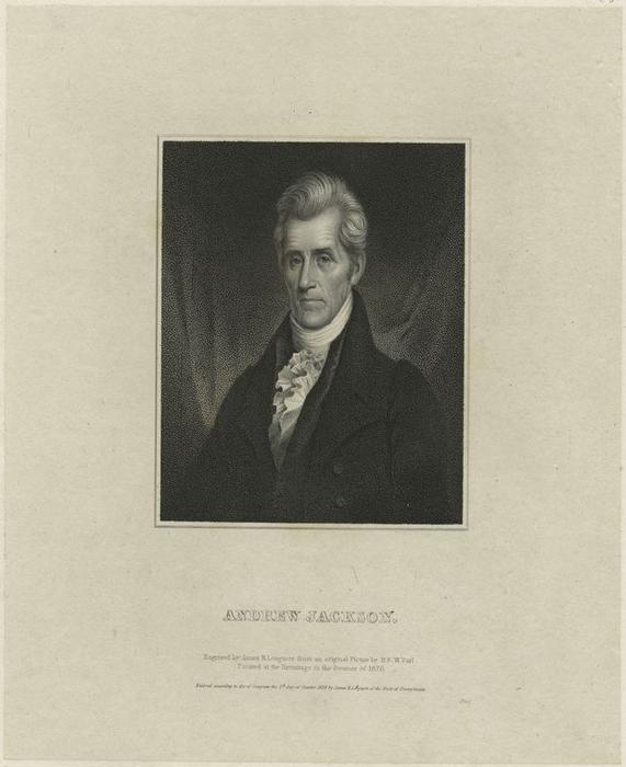 Wikioo.org - สารานุกรมวิจิตรศิลป์ - จิตรกรรม Ralph Eleaser Whiteside Earl - Andrew Jackson 5