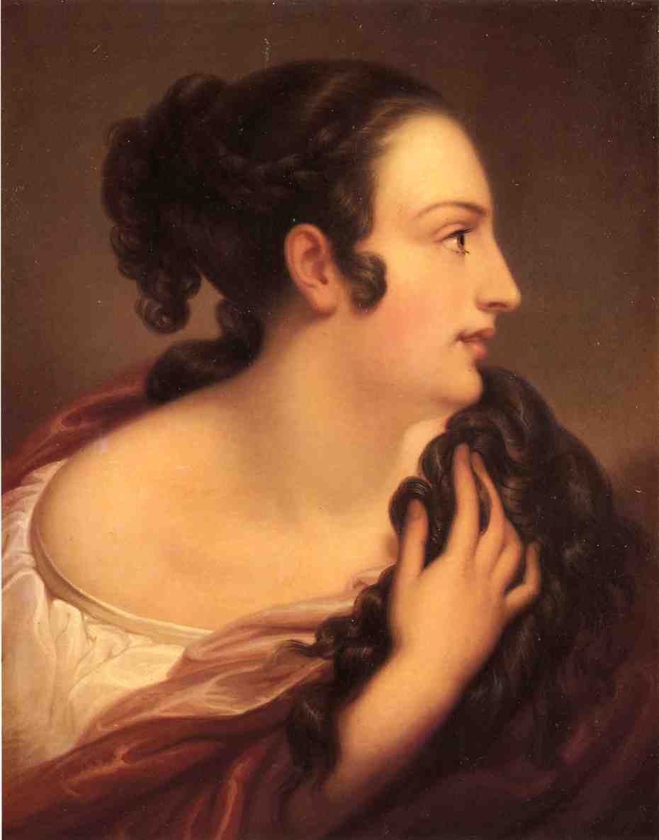 WikiOO.org - Encyclopedia of Fine Arts - Lukisan, Artwork Rembrandt Peale - A Roman Lady