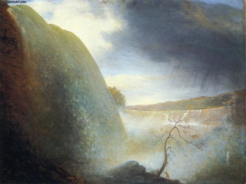 WikiOO.org - Encyclopedia of Fine Arts - Lukisan, Artwork Rembrandt Peale - Falls of Niagara, Viewed from the American Side