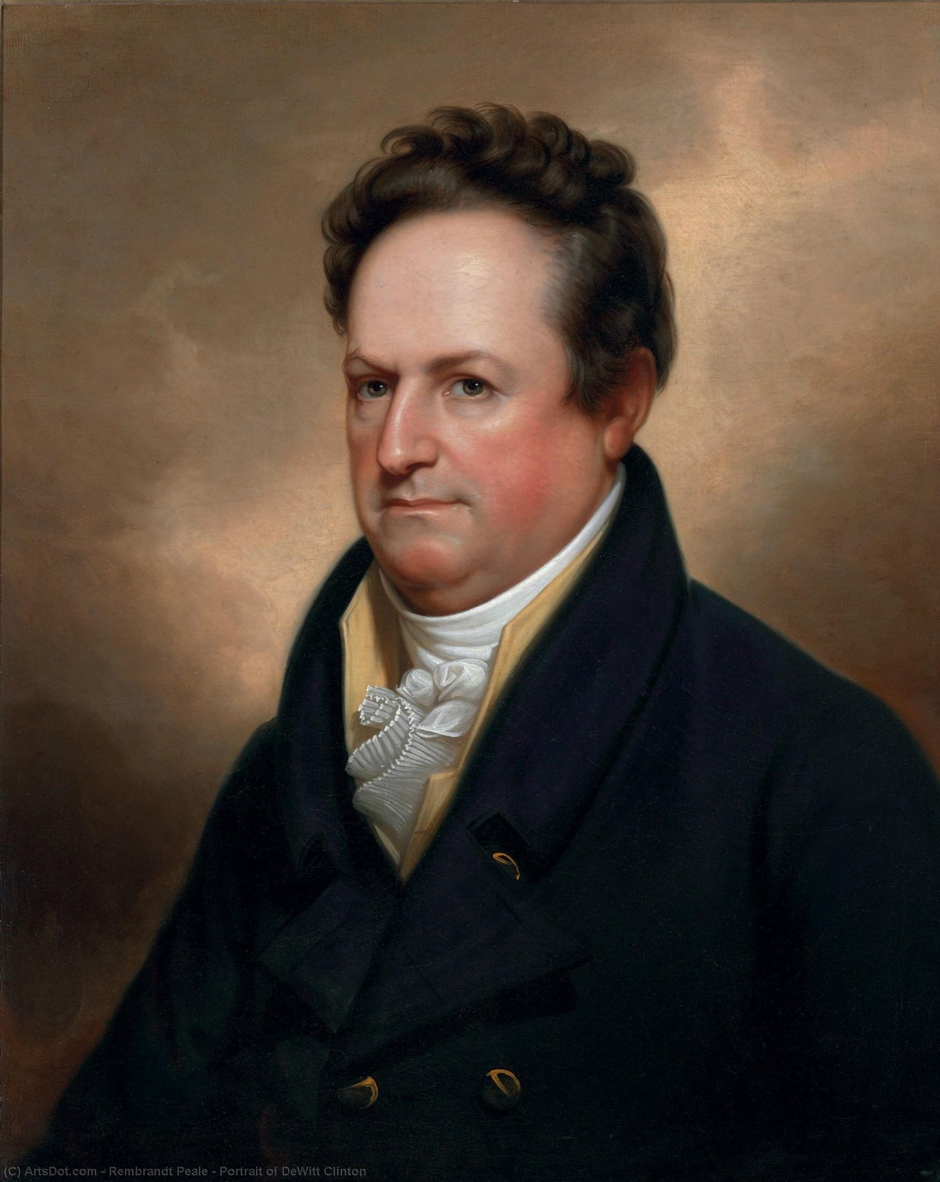 Wikioo.org - The Encyclopedia of Fine Arts - Painting, Artwork by Rembrandt Peale - Portrait of DeWitt Clinton