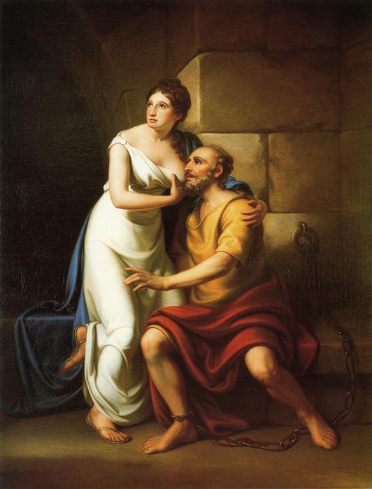 WikiOO.org - دایره المعارف هنرهای زیبا - نقاشی، آثار هنری Rembrandt Peale - The Roman Daughter