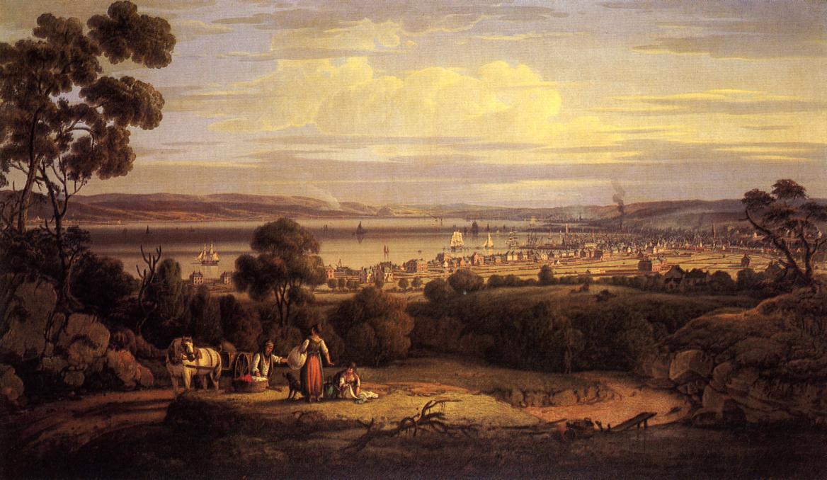 Wikioo.org - The Encyclopedia of Fine Arts - Painting, Artwork by Robert Salmon - View of Greenock, Scotland