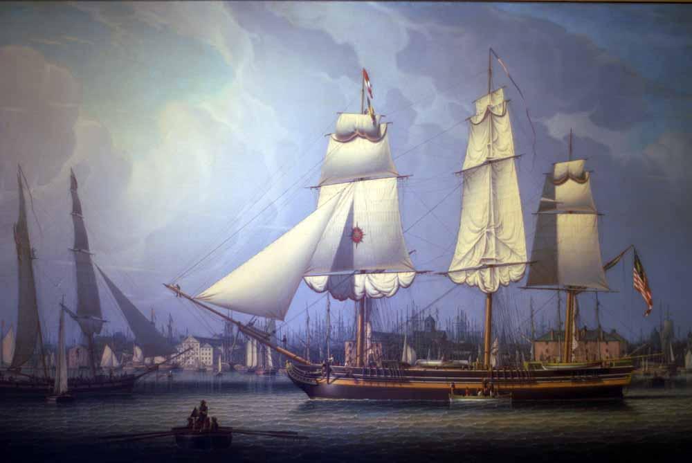 WikiOO.org - אנציקלופדיה לאמנויות יפות - ציור, יצירות אמנות Robert Salmon - Wharves of Boston