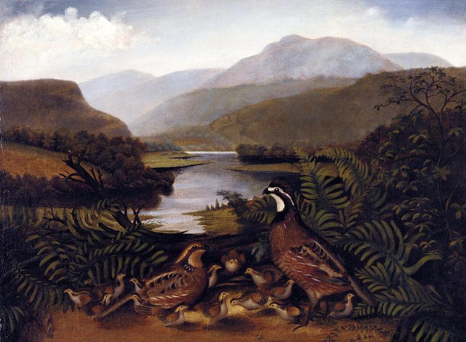 Wikioo.org - The Encyclopedia of Fine Arts - Painting, Artwork by Rubens Peale - Partridges in a Landscape