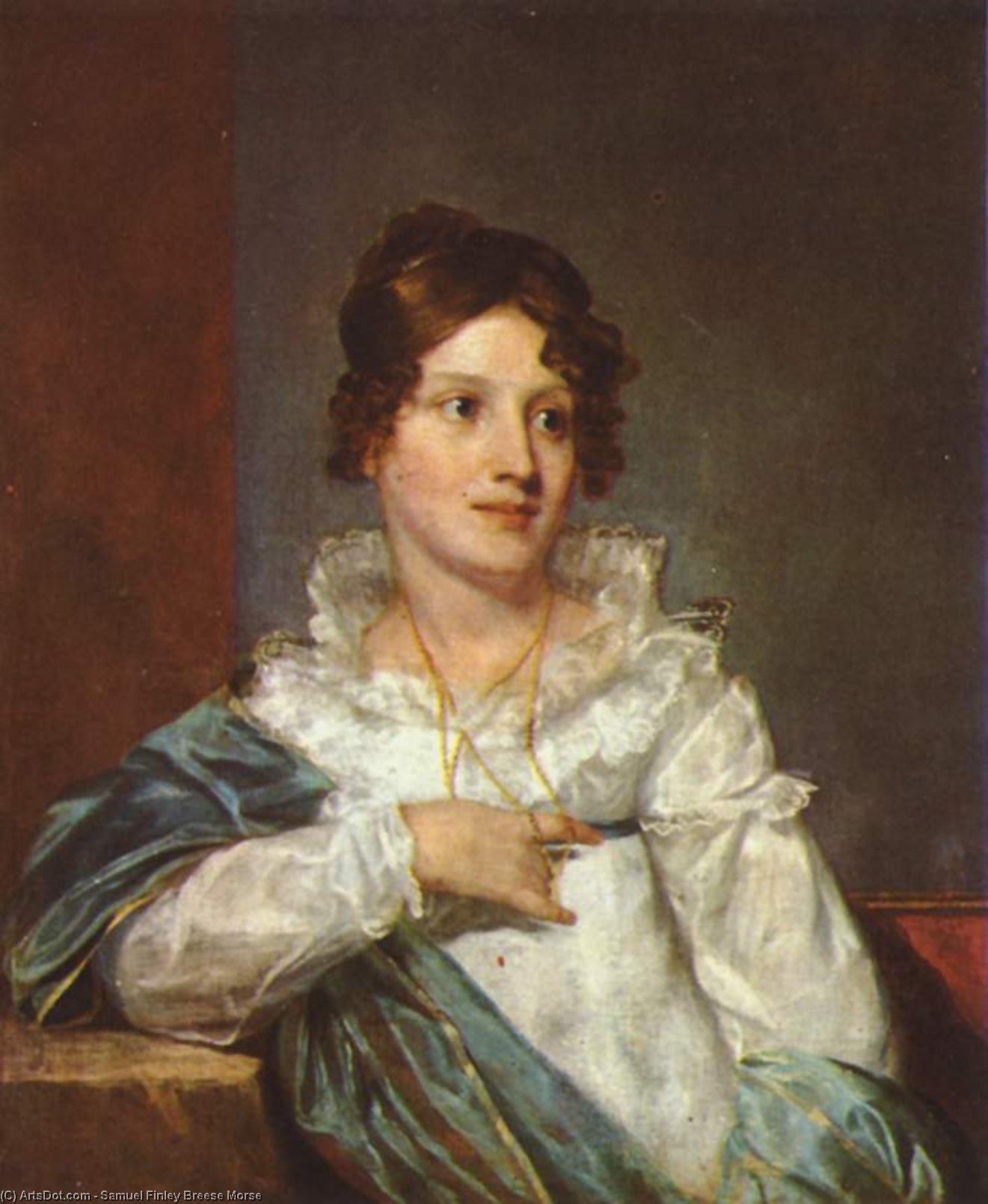 Wikioo.org - The Encyclopedia of Fine Arts - Painting, Artwork by Samuel Finley Breese Morse - Mrs. Daniel de Saussure Bacot