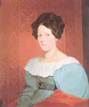 Wikioo.org – La Enciclopedia de las Bellas Artes - Pintura, Obras de arte de Samuel Finley Breese Morse - Mrs. Samuel Nelson