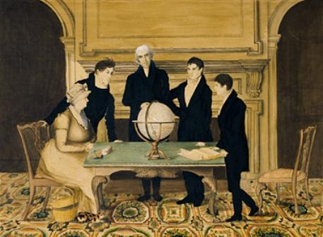 Wikioo.org – La Enciclopedia de las Bellas Artes - Pintura, Obras de arte de Samuel Finley Breese Morse - La familia de Morse