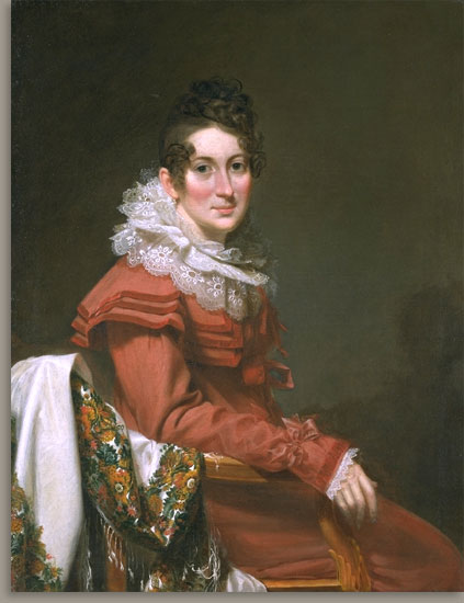 WikiOO.org - Encyclopedia of Fine Arts - Maalaus, taideteos Samuel Lovett Waldo - Electa Barrell Wilder (Mrs. Sampson Wilder)