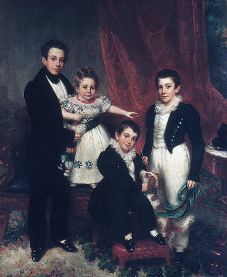 Wikioo.org - The Encyclopedia of Fine Arts - Painting, Artwork by Samuel Lovett Waldo - The Knapp Children