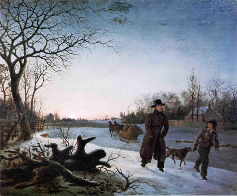 Wikioo.org – L'Encyclopédie des Beaux Arts - Peinture, Oeuvre de Thomas Birch - hiver