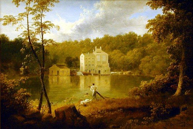 Wikioo.org - The Encyclopedia of Fine Arts - Painting, Artwork by Thomas Doughty - Gilpin’s Mill on the Brandywine