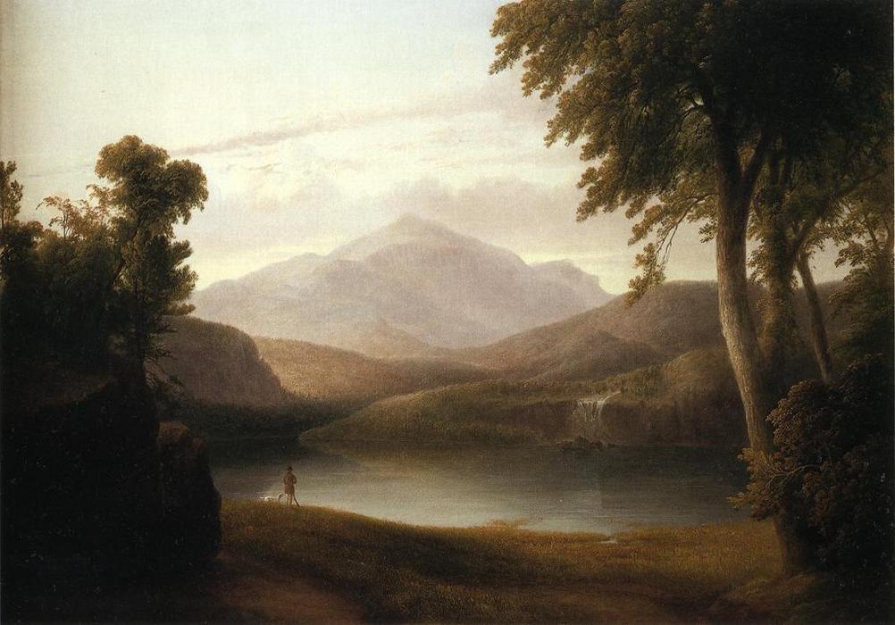Wikioo.org – La Enciclopedia de las Bellas Artes - Pintura, Obras de arte de Thomas Doughty - En las montañas Catskill