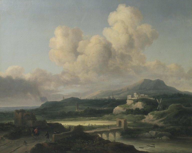 WikiOO.org - Enciklopedija dailės - Tapyba, meno kuriniai Thomas Doughty - Landscape after Ruisdael