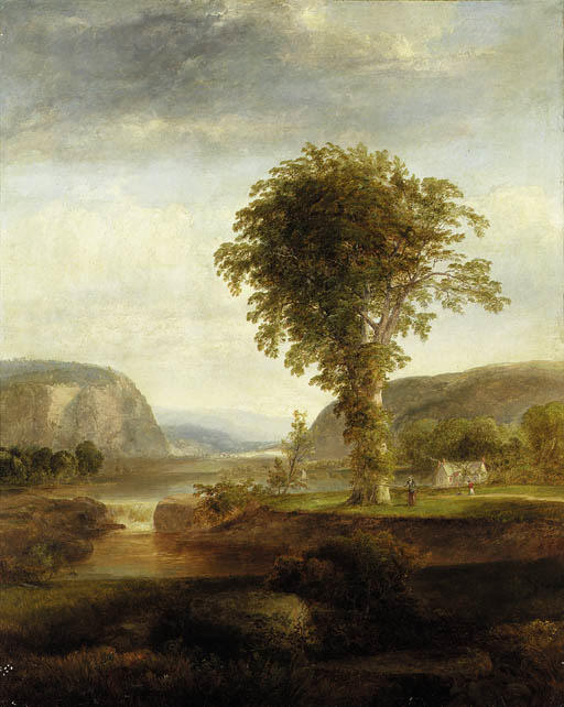 Wikioo.org - The Encyclopedia of Fine Arts - Painting, Artwork by Thomas Doughty - Scenery in the Catskills 1