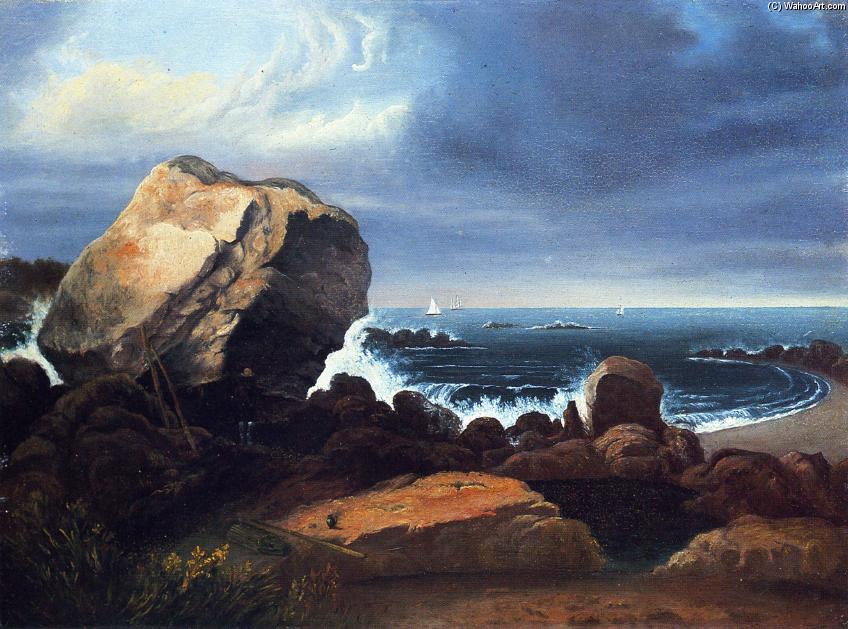 Wikioo.org - The Encyclopedia of Fine Arts - Painting, Artwork by Thomas Doughty - Scituate Beach, Massachusetts