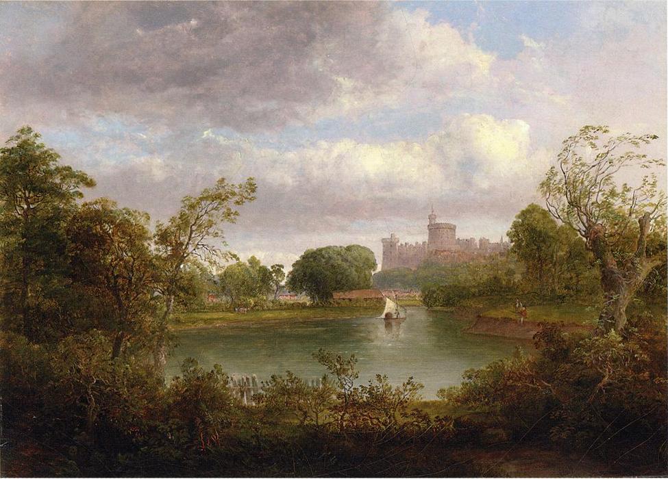 WikiOO.org - Encyclopedia of Fine Arts - Maleri, Artwork Thomas Doughty - Windsor Castle