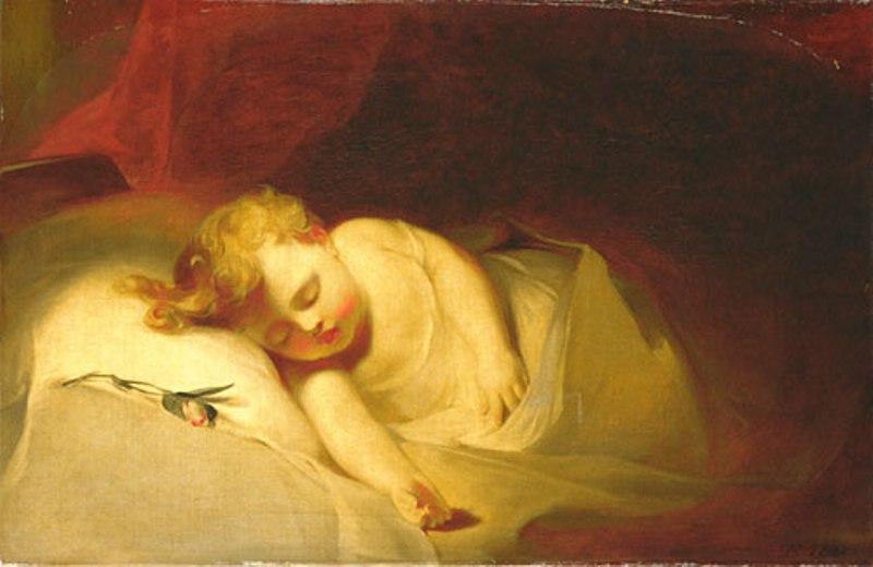WikiOO.org - Encyclopedia of Fine Arts - Maleri, Artwork Thomas Sully - Child Asleep